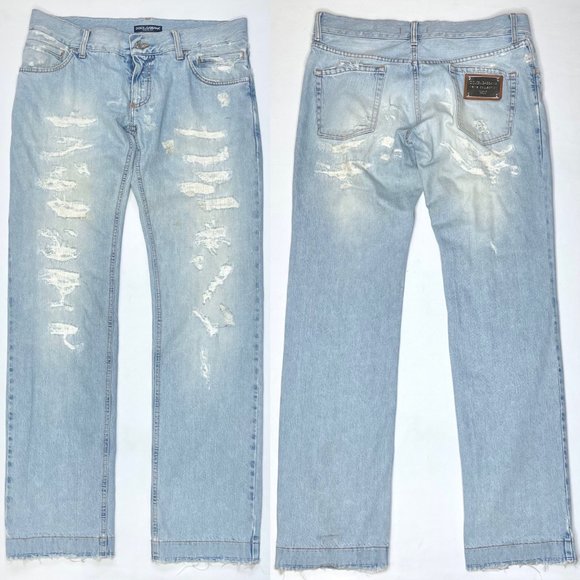 Dolce & Gabbana Jeans Dolce Gabbana Mens Collection Straight Leg